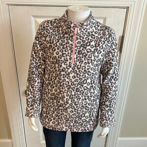 Faded Glory Pink and Gray Animal Print Pullover